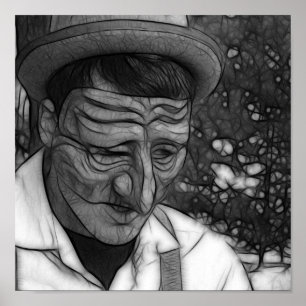 Affiches Homme triste