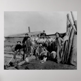 Affiches Hommes de Klondike après chasse du lagopède alpin