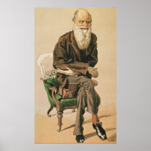 Affiches Hommes du jour, no 33, Charles Darwin
