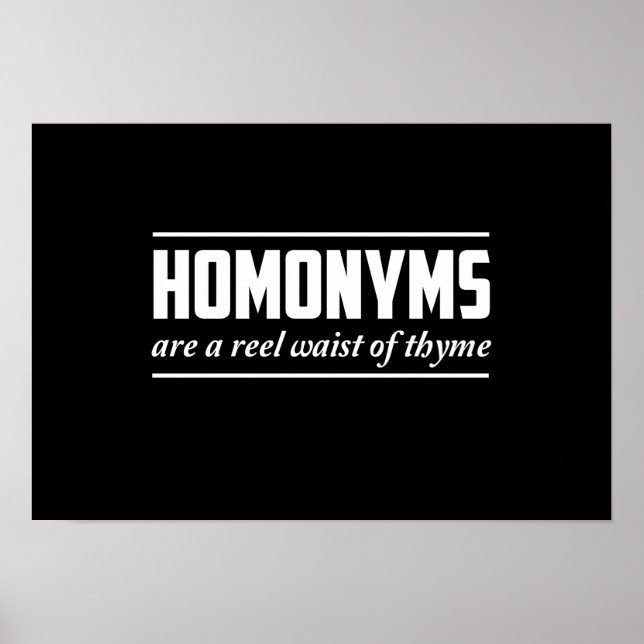 Affiches Homonymes (Devant)