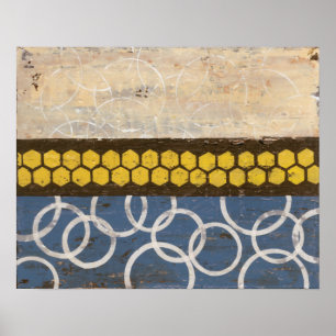 Affiches Honey Comb Abstract I