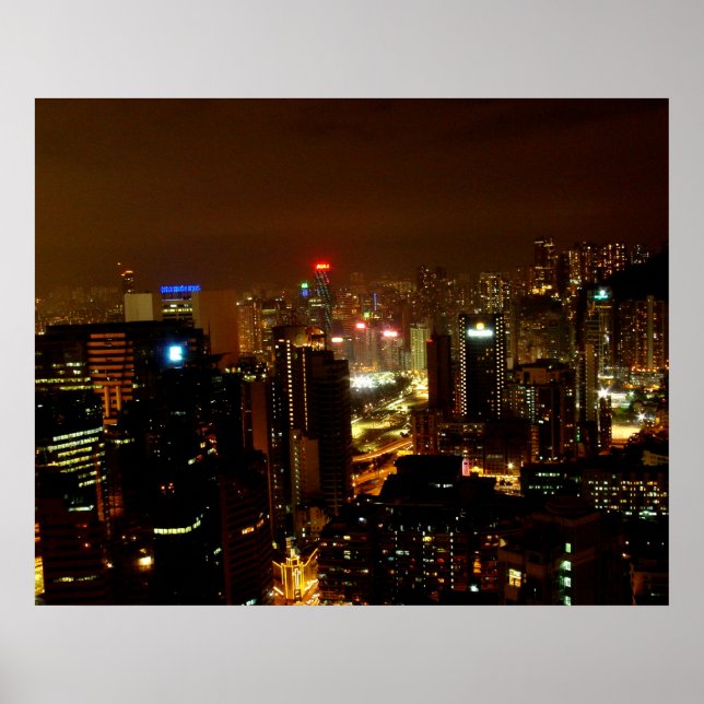 Affiches Hong Kong at Night (Devant)