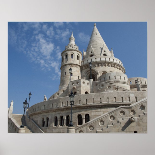Affiches Hongrie, ville capitale Budapest. Buda, Château 2 (Devant)
