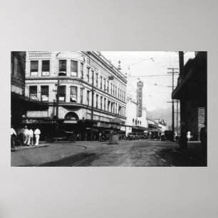 Affiches Honolulu, Hawaii City Vue de Fort Street