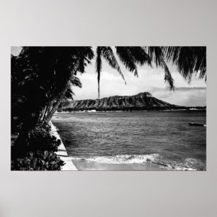 Affiches Honolulu, Hawaii - Vue de Diamond Head