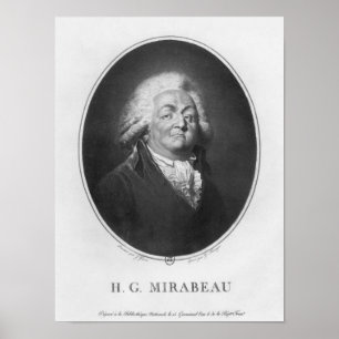 Affiches Honore Gabriel Riqueti, Comte de Mirabeau