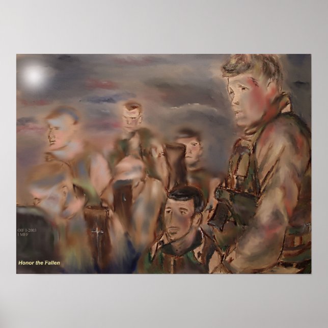 Affiches Honorer l'impression des chutes (Devant)