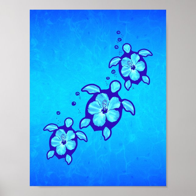 Affiches Honu hawaïen (Devant)