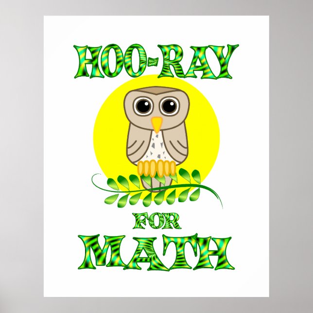 Affiches Hoo-Ray pour les maths (Devant)