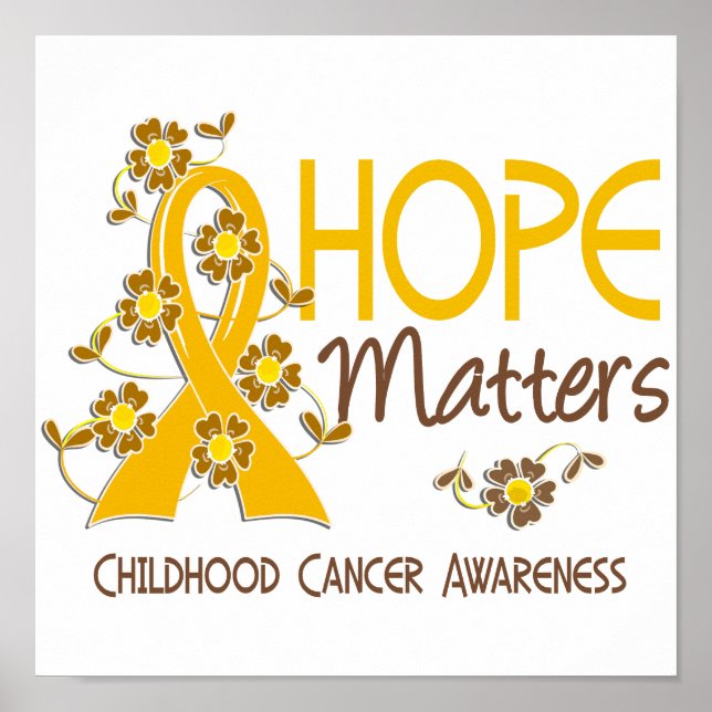 Affiches Hope Matters 3 Cancer de l'enfance (Devant)
