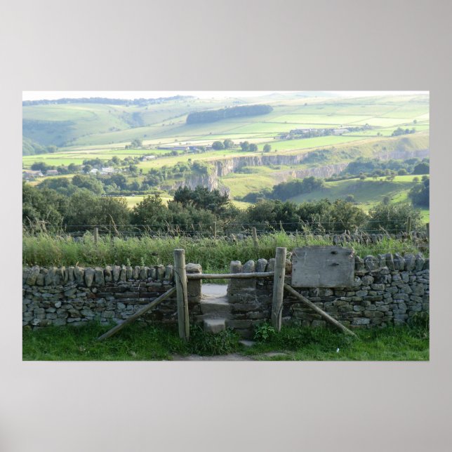 Affiches Hope Valley dans le Derbyshire Dales (Devant)