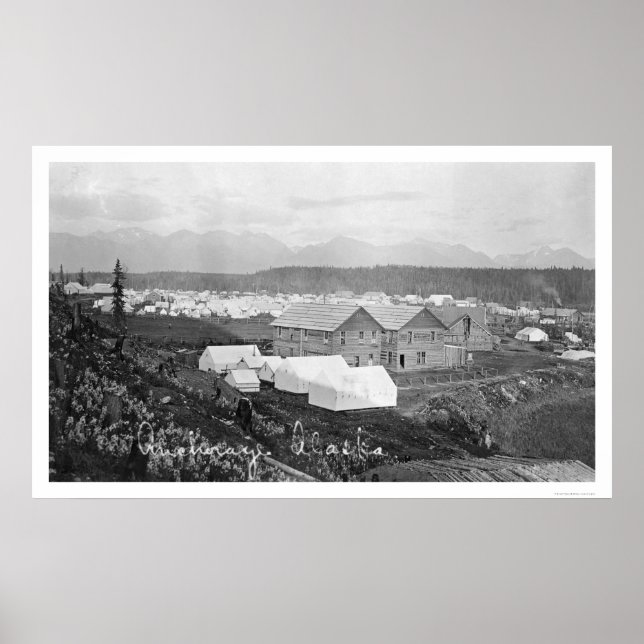 Affiches Hôpital à Anchorage, Alaska 1916 (Devant)