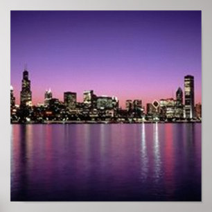 Affiches Horizon de Chicago Nitetime