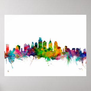Affiches Horizon de Philadelphie Pennsylvanie