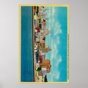 Affiches Horizon de San Diego du BaySan Diego, CA