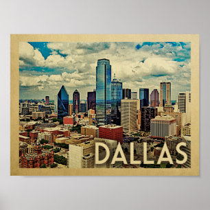 Affiches Horizon du Texas d'impression de Vintage voyage