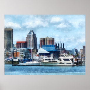 Affiches Horizon et port de Baltimore