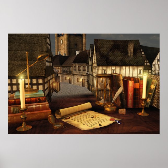 Affiches Horizons anciens Imprimer (Devant)