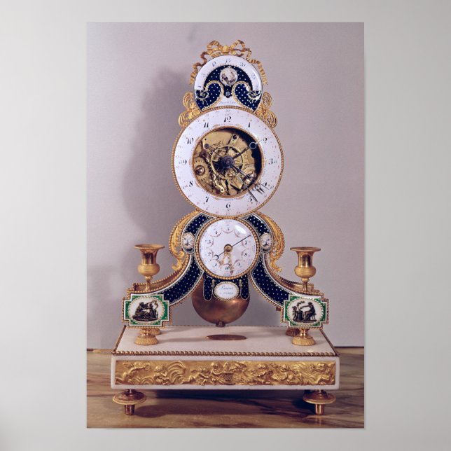 Affiches Horloge décimale et double décimale (Devant)