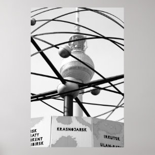 Affiches Horloge spatiale Tour de Berlin No.1