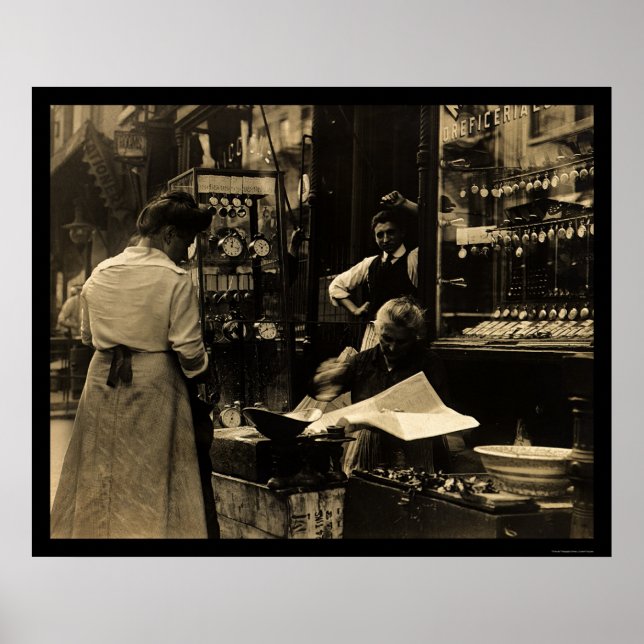 Affiches Horloger italien à New York 1912 (Devant)