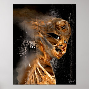 Affiches Hors de l'impression en bois