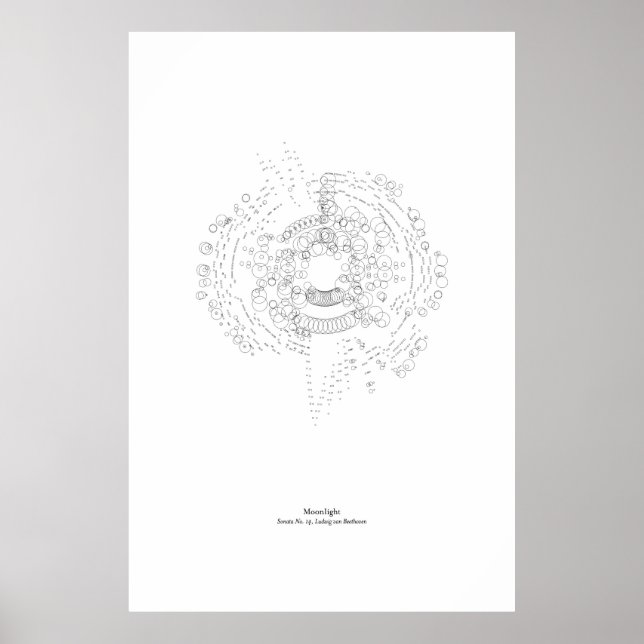 Affiches Hors du personnel : clair de lune (noir) (Devant)