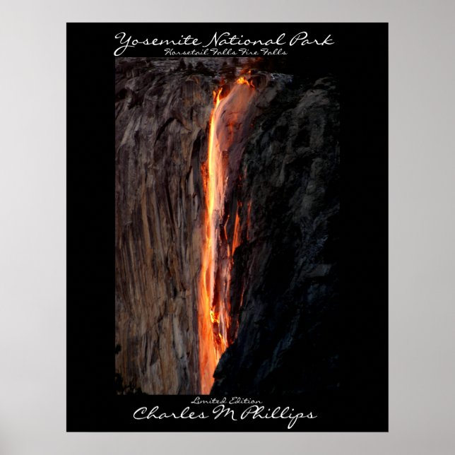 Affiches Horsetail Falls Fire Falls (Devant)