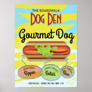 Affiches Hot Dog Personnalisé