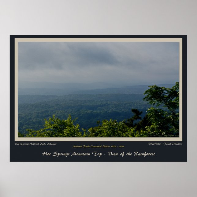 Affiches Hot Springs National Park Rainforest Centennial Ed (Devant)