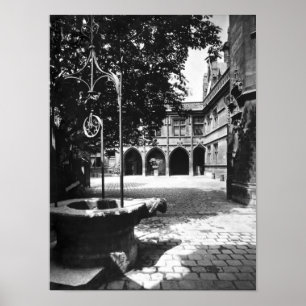 Affiches Hôtel Cluny vu de la cour, Paris