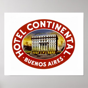 Affiches Hotel Continental Buenos Aires