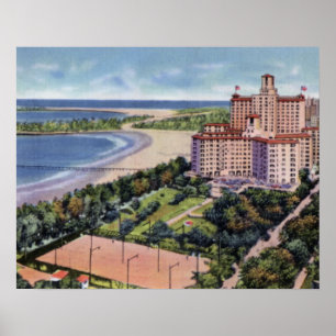 Affiches Hôtel de plage de Chicago l'Illinois Edgewater