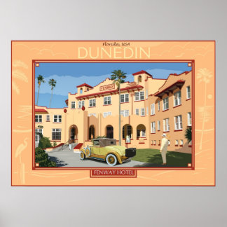 Affiches Hôtel Fenway. Dunedin, Floride