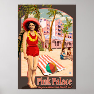 Affiches Hôtel hawaïen royal en Hawaï