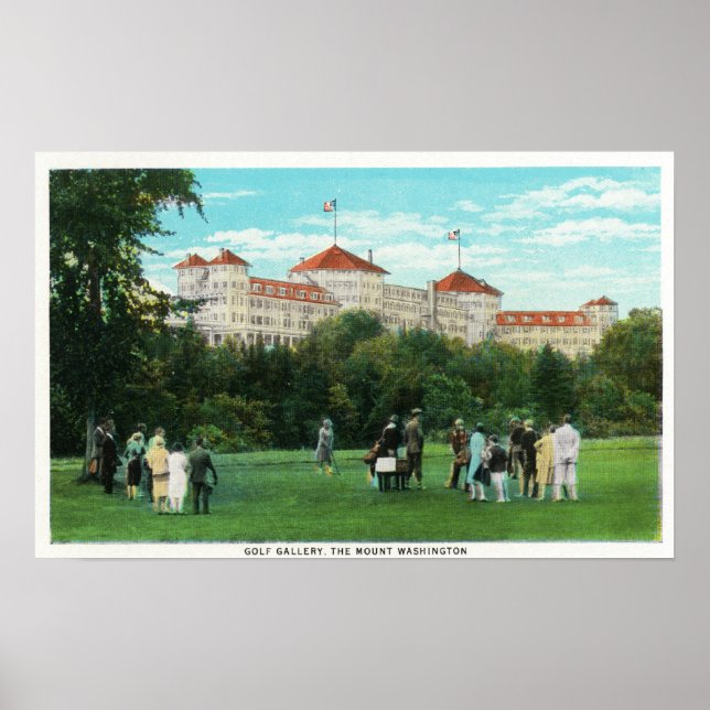 Affiches Hôtel Mount Washington Vue de la galerie de golf (Devant)