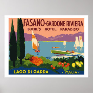 Affiches Hôtel Paradiso (Lago di Garda - Italie)