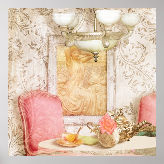 Affiches Hotel Paris c. 1900 Paris France Tearoom (Devant)