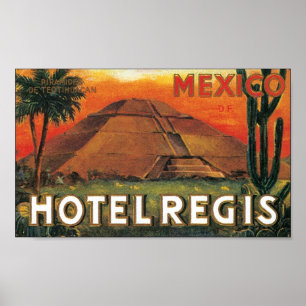 Affiches Hotel Regis, Mexique