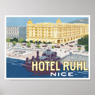 Affiches Hôtel Ruhl, Nice