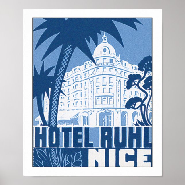 Affiches Hotel Ruhl Nice (Devant)