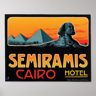Affiches Hôtel Semiramis Le Caire