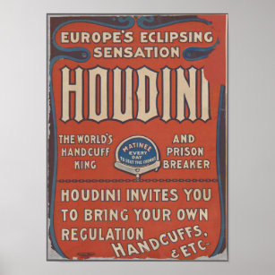Affiches Houdini excitant