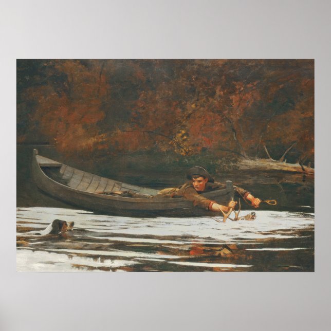 Affiches Hound and Hunter, 1892 (huile sur toile) (Devant)