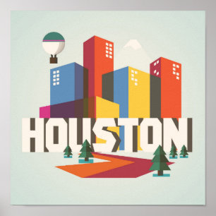 Affiches Houston   Cityscape Design