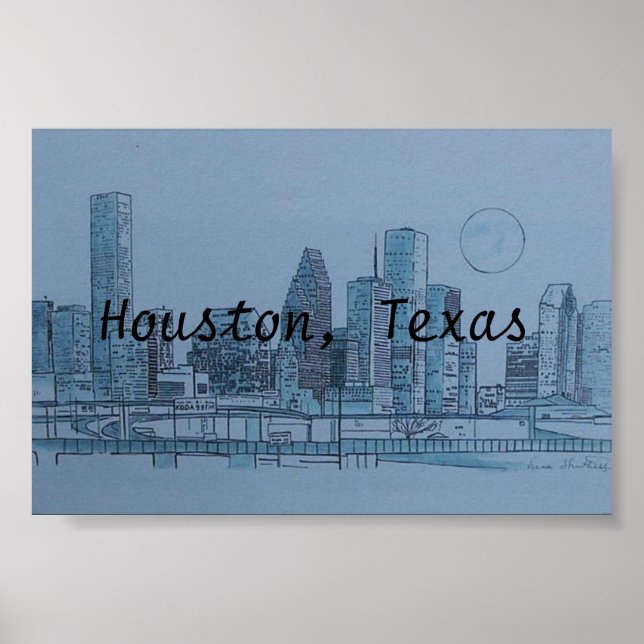 Affiches houston Texas (Devant)