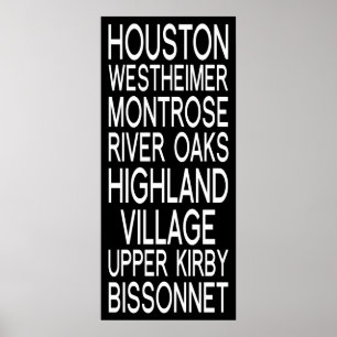 Affiches Houston   Typography