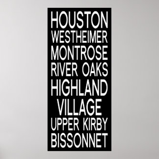 Affiches Houston | Typography