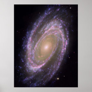 Affiches Hubble - Galex - Spitzer Composite Image de M81
