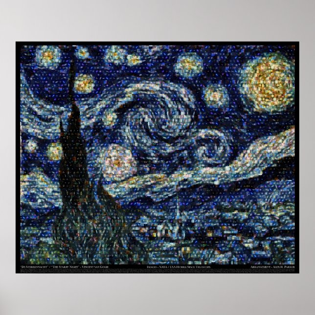 Affiches Hubble Starry Night (29,3 po x 24 po) (Devant)